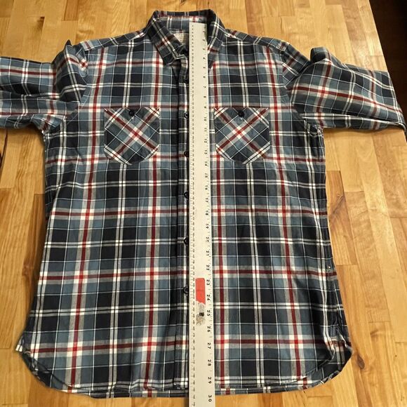 Guideboat Co Shirt Plain Weave Oxford Plaids Button Down Long Sleeve Mens L - Picture 9 of 11